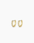 Crystal Huggie Hoops