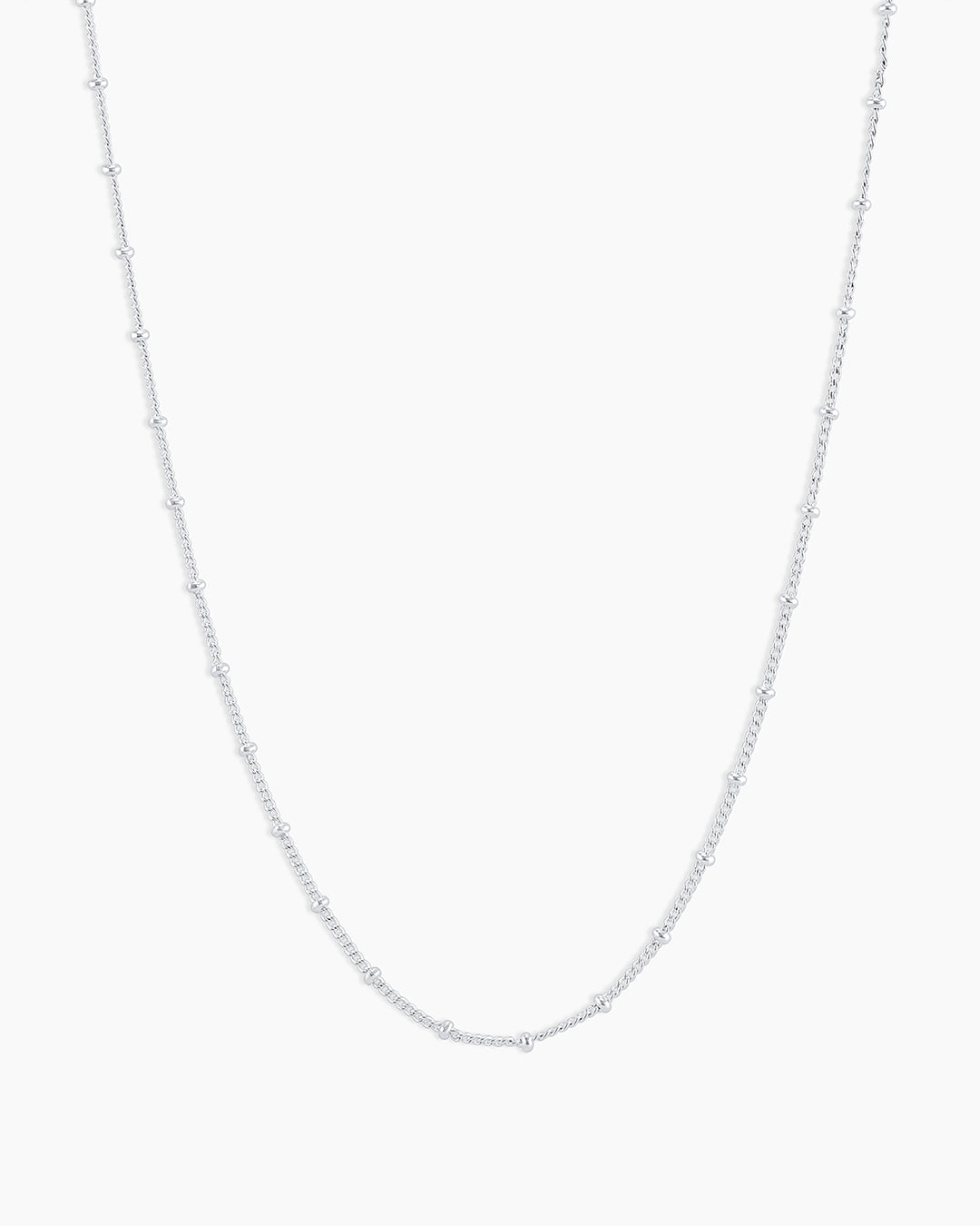 Silver Satellite Chain Necklace