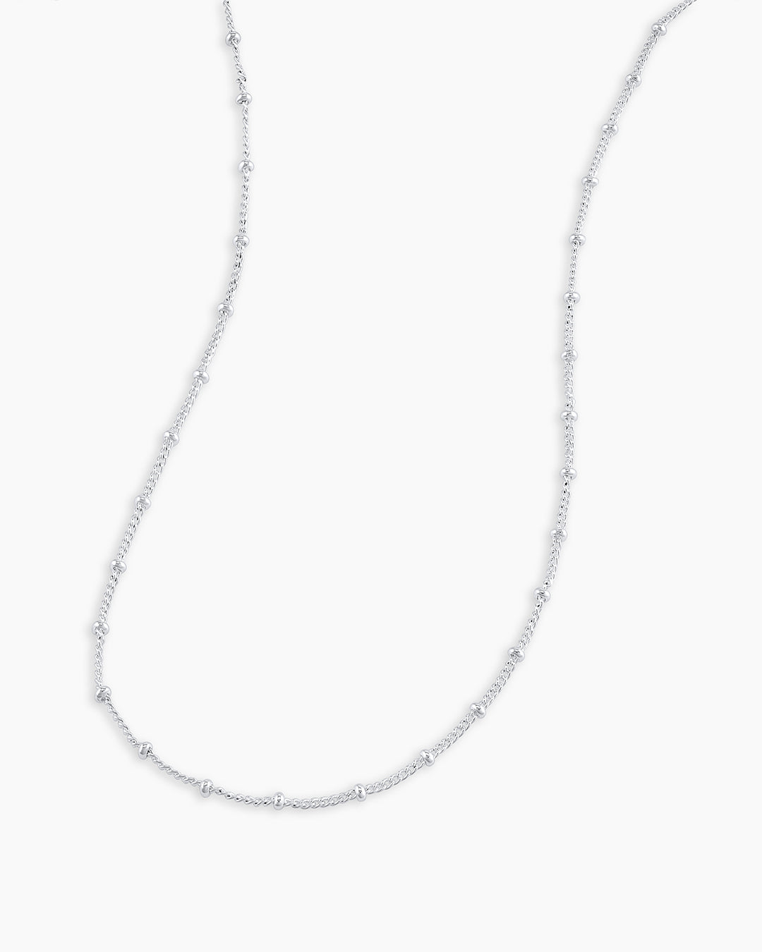 Silver Satellite Chain Necklace