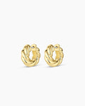 Twisted Huggie Hoops