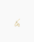 Double Loop zirconia Stud