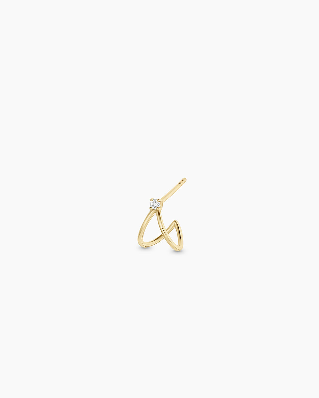 Double Loop zirconia Stud