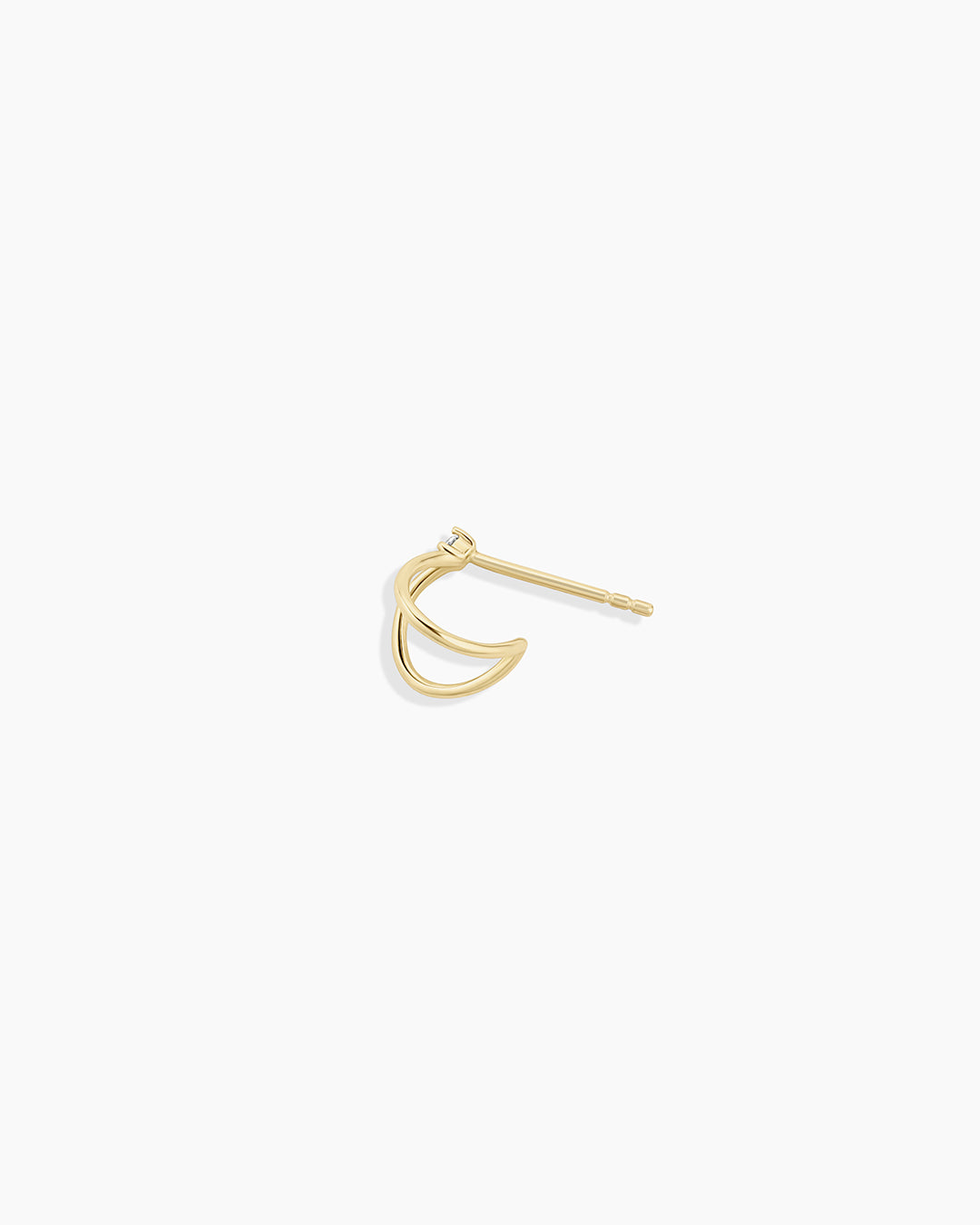 Double Loop zirconia Stud