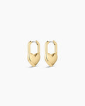 Heart Padlock Hoops