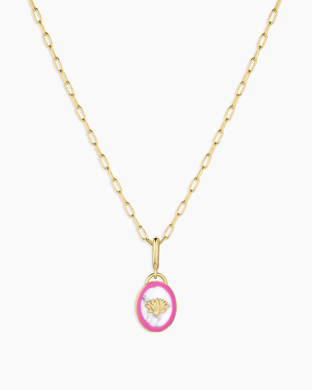 Lotus Charm Necklace