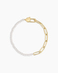 Pearl Chain Half Bracelet