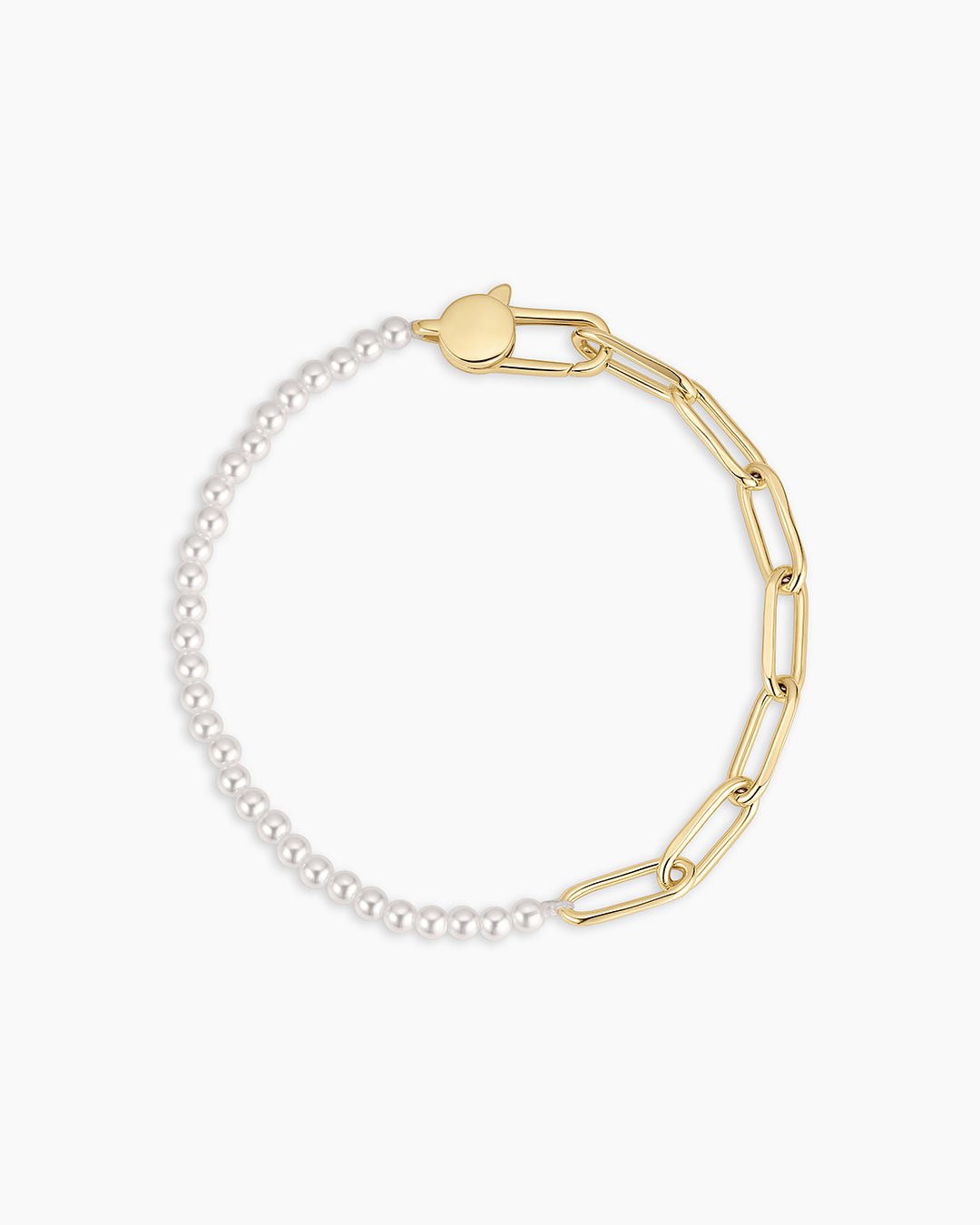 Pearl Chain Half Bracelet