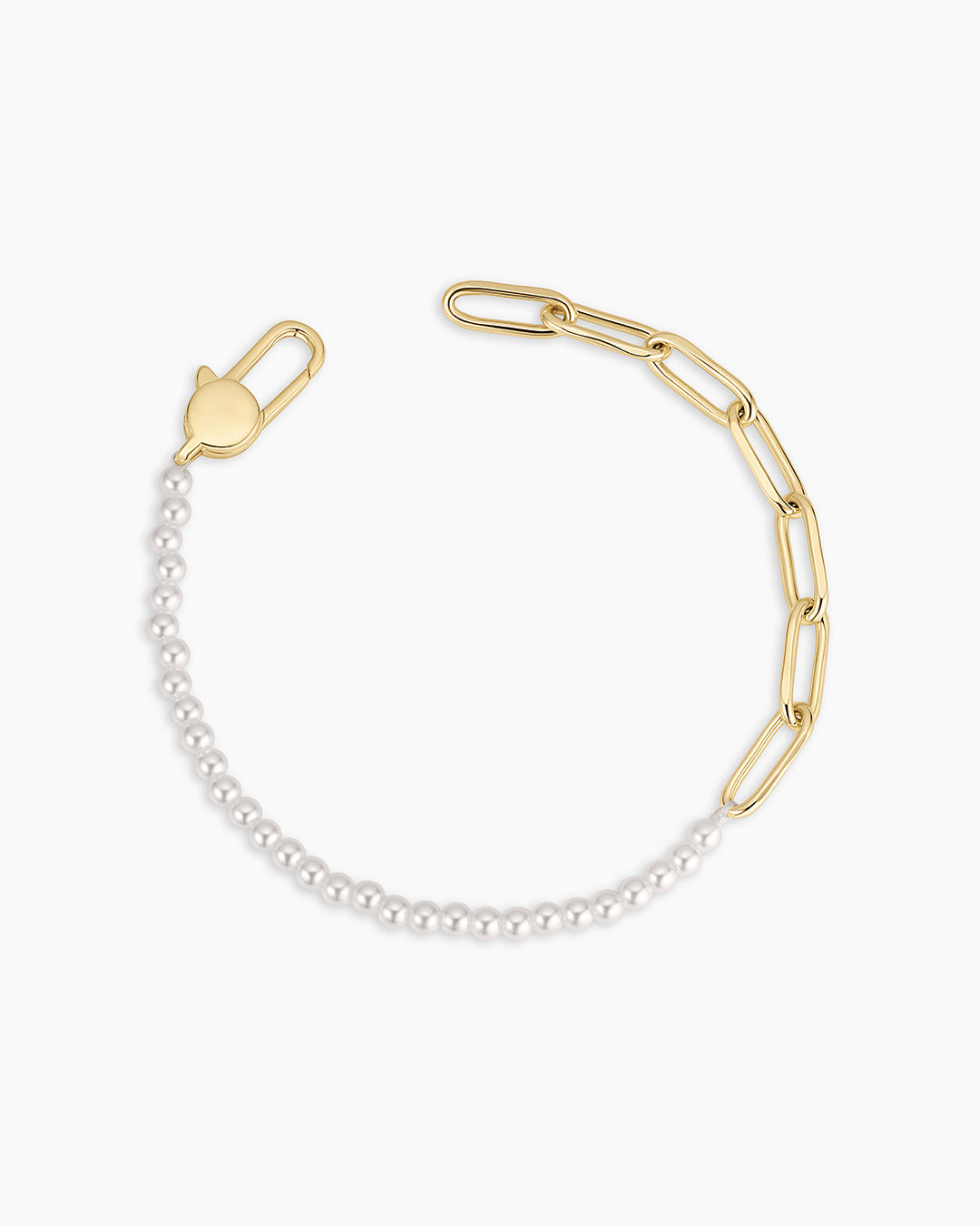 Pearl Chain Half Bracelet