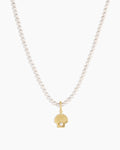 Shell Pearl Charm Necklace