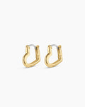 Heart Huggie Hoops