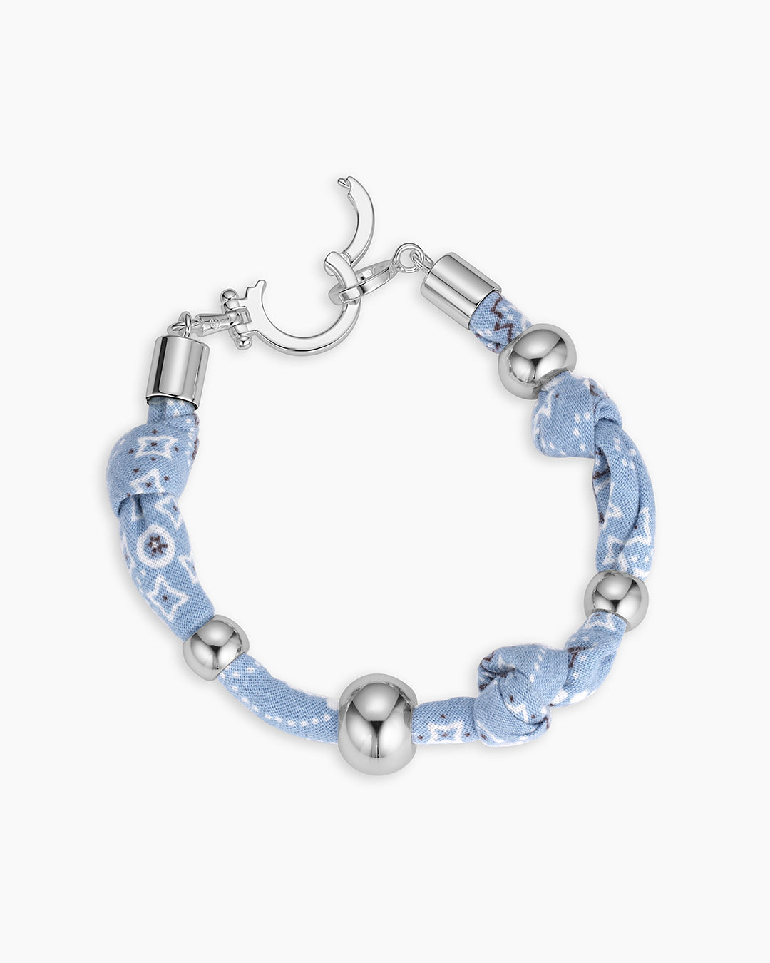 Blue Bandana Knot Bracelet