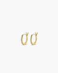 Pave Huggie Hoops