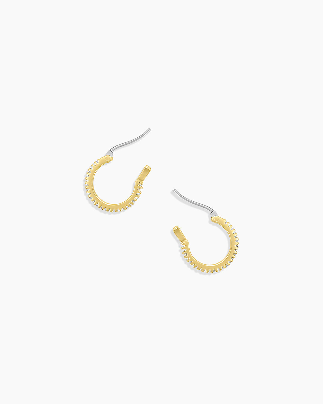 Pave Huggie Hoops