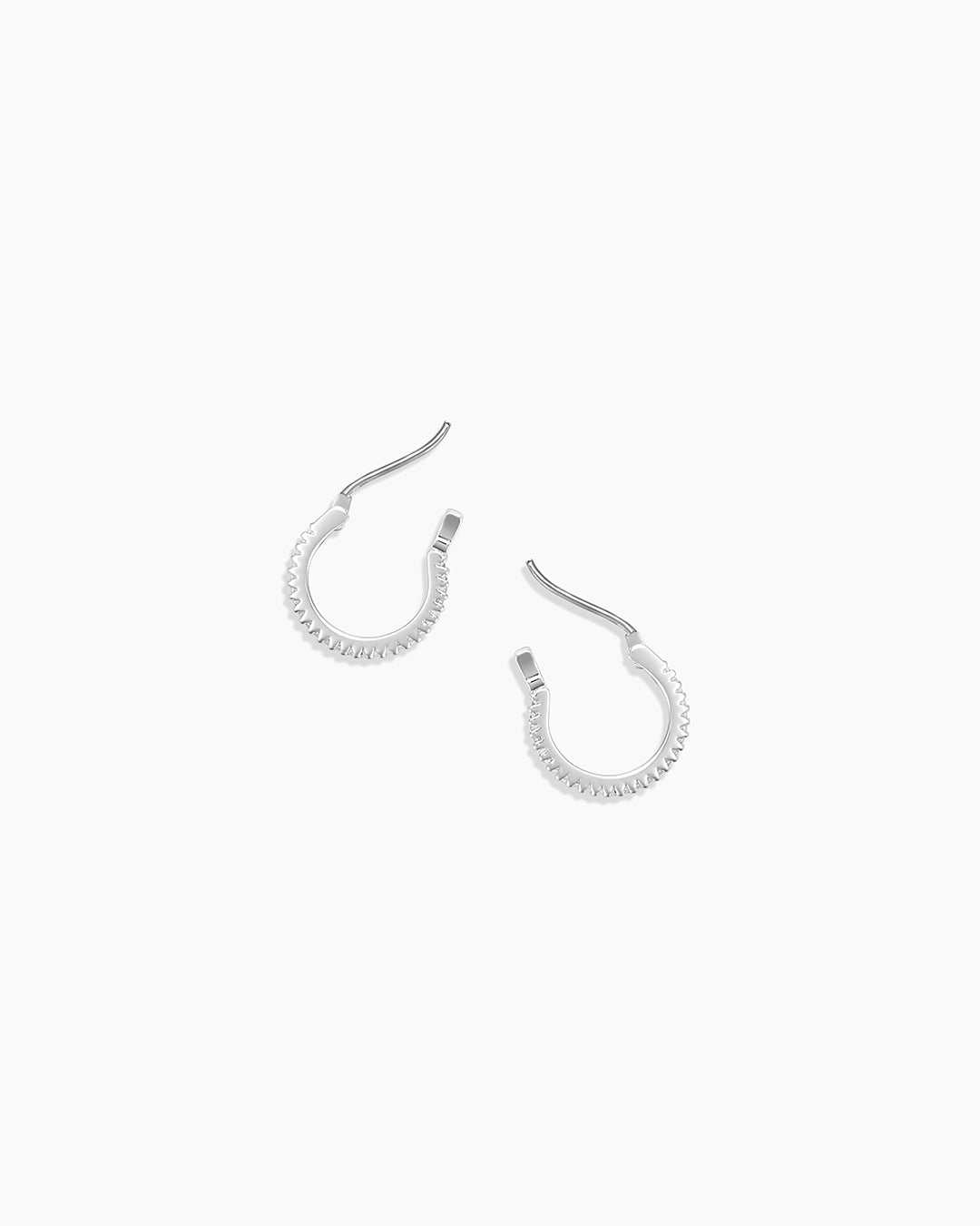 Pave Huggie Hoops
