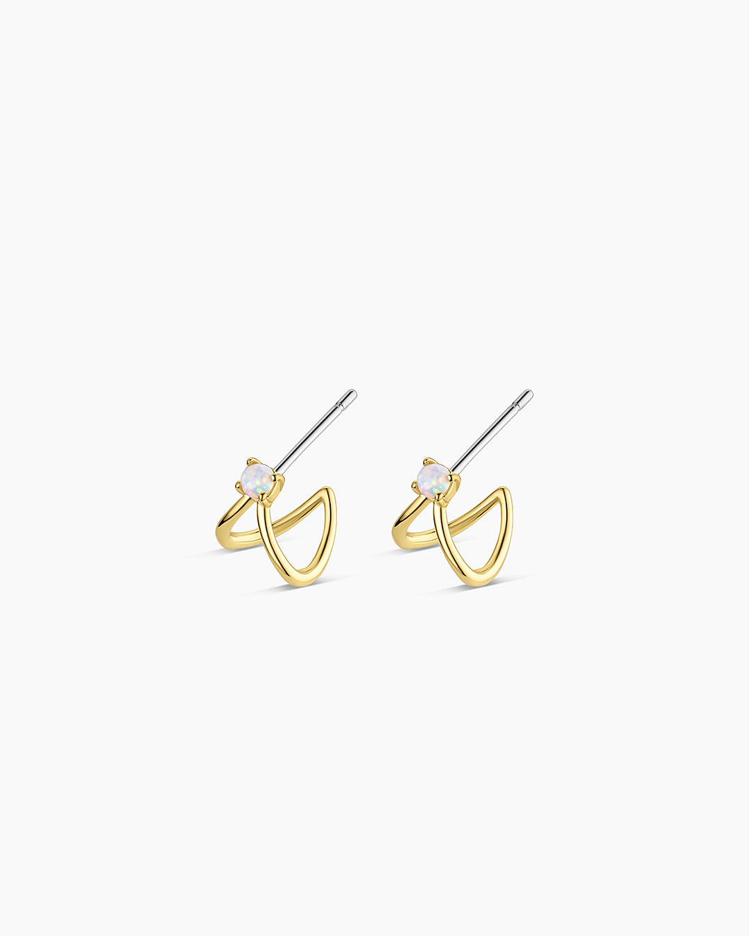 Opal Arc Studs